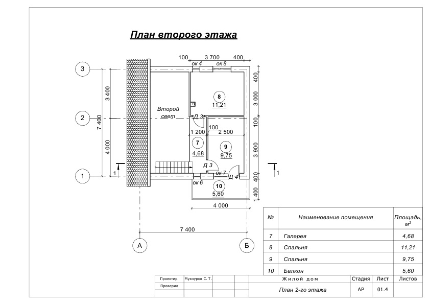 Коттеджа 89 кв.м. 2 этаж. Компания Смарт Билдинг